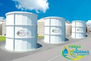 Tanques modulares en fibra de vidrio para almacenamiento