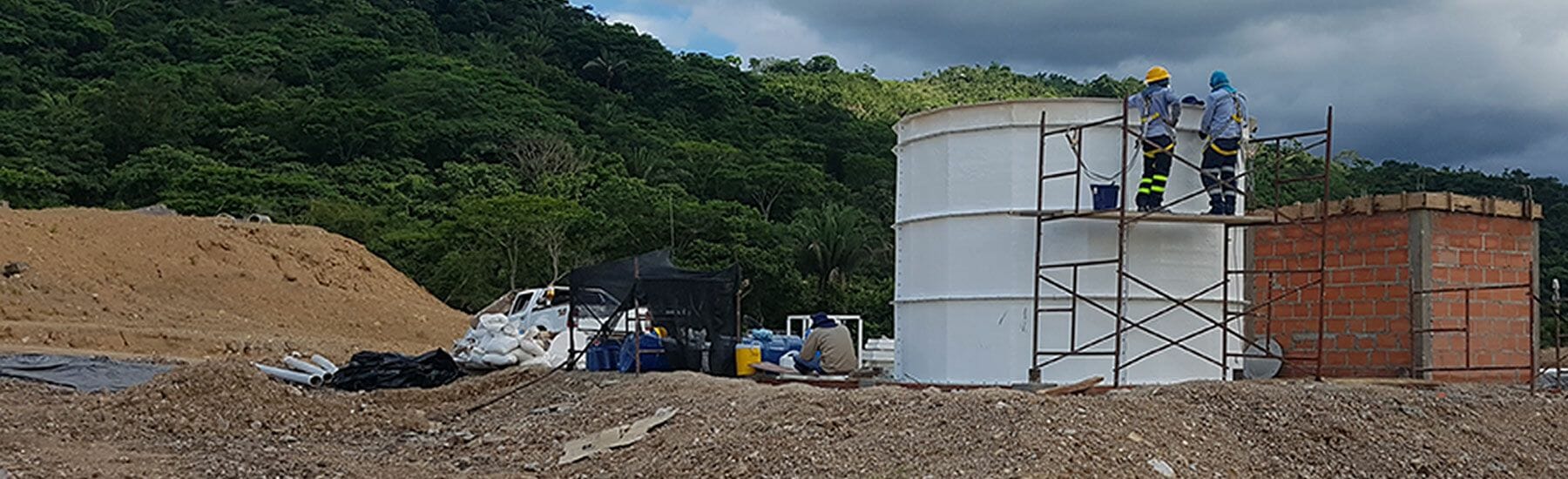 Tanques modulares en fibra de vidrio